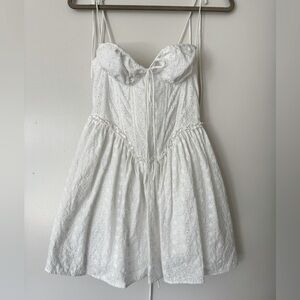 BABYBOO - WHITE PHOEBE MINI DRESS